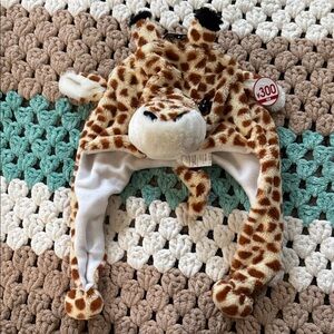 Daiso Giraffe Plush Hat for Kids NWT New